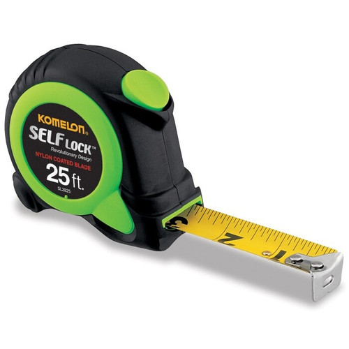 Komelon SL2825  25' x 1" Self Locking Steel Power Tape Measure Image 0
