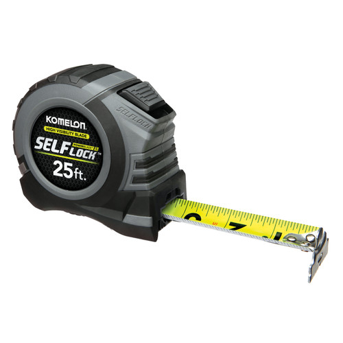 Komelon SL52425  Tape Measure 25' X 1.06" Self Lock PowerBlade II Hi-Vis Image 0