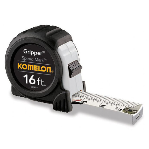Komelon SM5416  Tape Measure 1" X 16'  Speed Mark Gripper Image 0