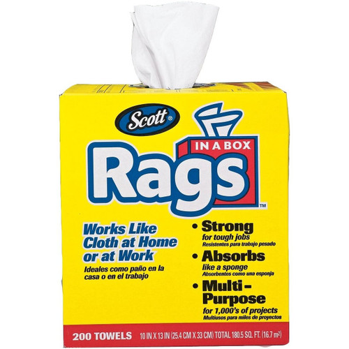 Kimberly-Clark 75260  Scott Rags In A Box - 200 Sheets Per Box Image 0