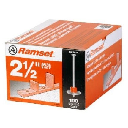 Ramset 1516SDC  2-1/2" .300 Head Diameter Drive Pin with 7/8" Washer 100 per Box Image 1