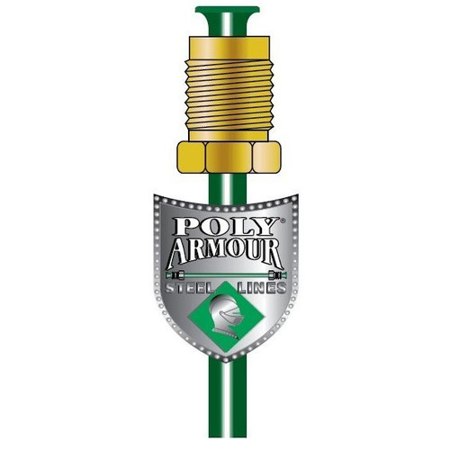 AGS Company PA-351  3/16" x 51" Poly-Armour PVF Coated Steel Brake Line for Domestic Vehicles - SAE Inverted Flare Brakeline Image 2