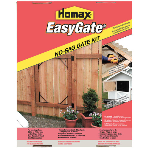 Homax 80099  EasyGate No-Sag Gate Bracket Kit Image 1 Homax 80099  EasyGate No-Sag Gate Bracket Kit Image 1