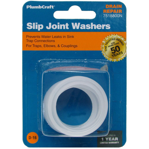 PlumbCraft 7518800N  6 Piece Assorted Slip Joint Washers Image 1