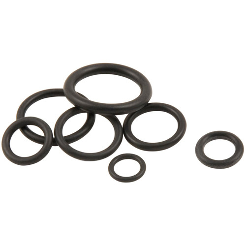 PlumbCraft 7522000T  7-Piece Assorted O-Ring Seals for Sink and Faucet - Black Rubber Image 0