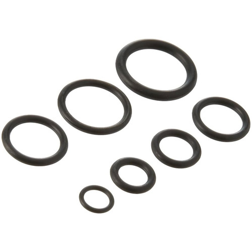 PlumbCraft 7522000T  7-Piece Assorted O-Ring Seals for Sink and Faucet - Black Rubber Image 1