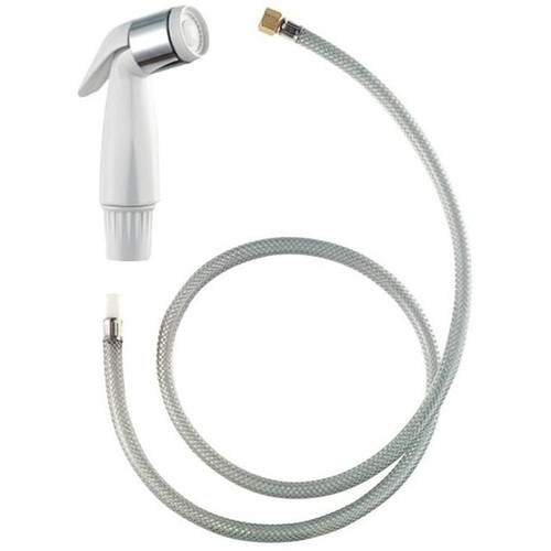 PlumbCraft 7635700  White Faucet Sprayer Head with 4' Hose Image 0