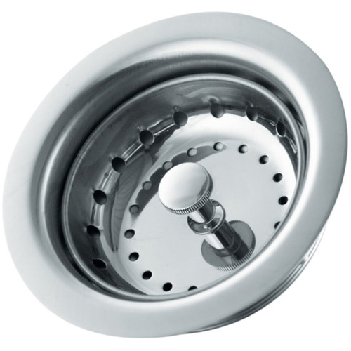PlumbCraft 7636000N  Stainless Steel 3-1/2" Diameter Sink Strainer Basket Assembly Image 0