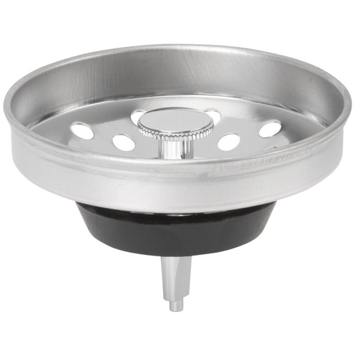 PlumbCraft 7637800T  Stainless Steel Basket Strainer for 3-1/2" Openings Image 0