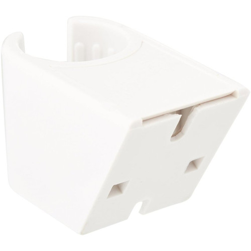 PlumbCraft 7657600B  White Wall Mount Shower Bracket for Handheld ShowerHead Image 1