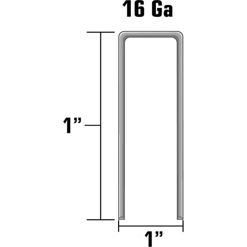 Metabo HPT 11302HPT  1" x 16 Gauge 1" Wide Crown Roofing Staples 10000 per Box Image 1