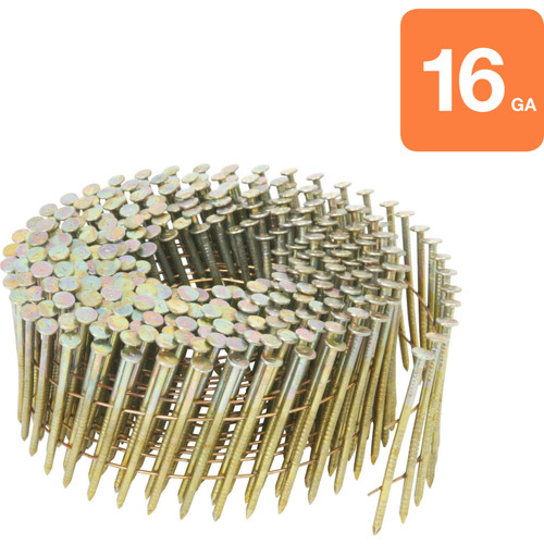 Metabo HPT 12216HPT  3" x 0.131" Full Round Head Bright Basic Smooth Shank Wire Coil Framing Nails - 4000 per Box Image 0