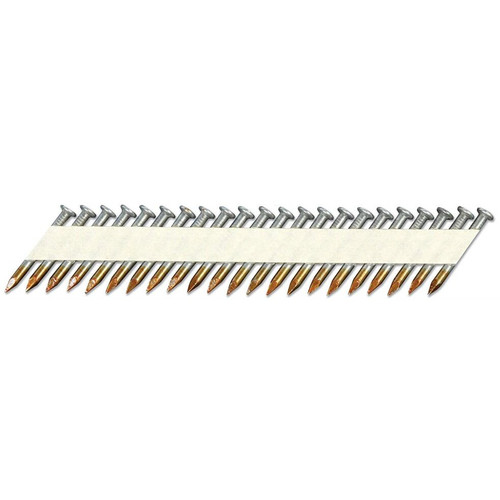 Metabo HPT 17130HPT  2-1/2" x 0.162" Heat Treated Brite Smooth Shank Basic Paper Tape Strap Tite Nails 2000 Pack Image 0
