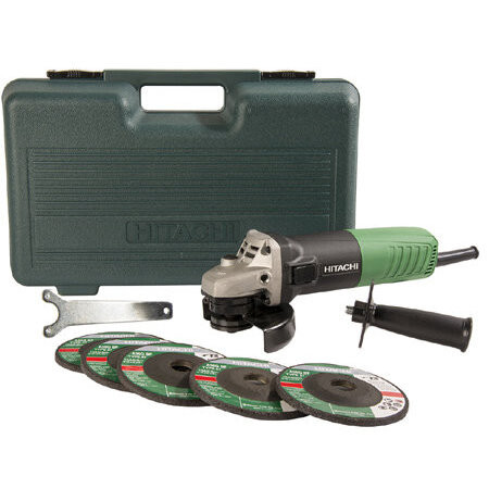 Metabo HPT G12SR4  4-1/2" Angle Grinder with  5 Abrasive Wheels Image 1
