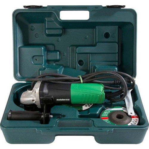 Metabo HPT G12SR4  4-1/2 Inch 6.2 Amp Slide Switch Angle Grinder Kit with 5 Abrasive Wheels Image 5