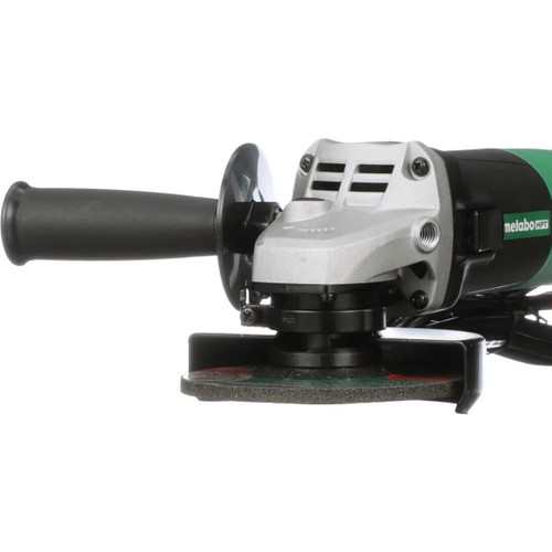 Metabo HPT G12SR4  4-1/2 Inch 6.2 Amp Slide Switch Angle Grinder Kit with 5 Abrasive Wheels Image 6