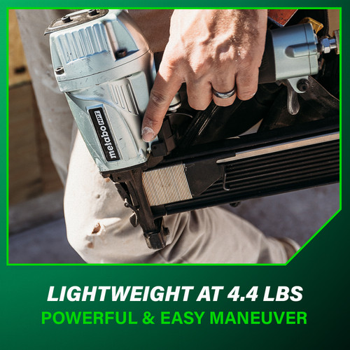Metabo HPT N5008AC2  16 Gauge 7/16" Standard Crown Stapler for 1" to 2" Length Staples Image 8