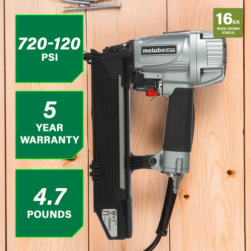 Metabo HPT N5024A2  16 Gauge 1" Wide Crown Stapler for 1" to 2" Length Staples Image 1