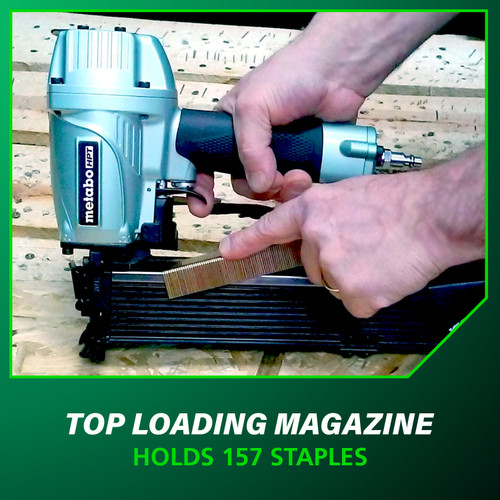 Metabo HPT N5024A2  16 Gauge 1" Wide Crown Stapler for 1" to 2" Length Staples Image 5