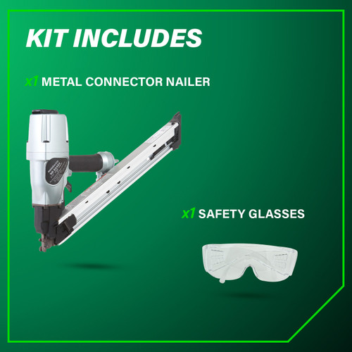 Metabo HPT NR65AK2  36 Degree 2-1/2 Inch Strap-Tite Metal Connector Nailer Image 4