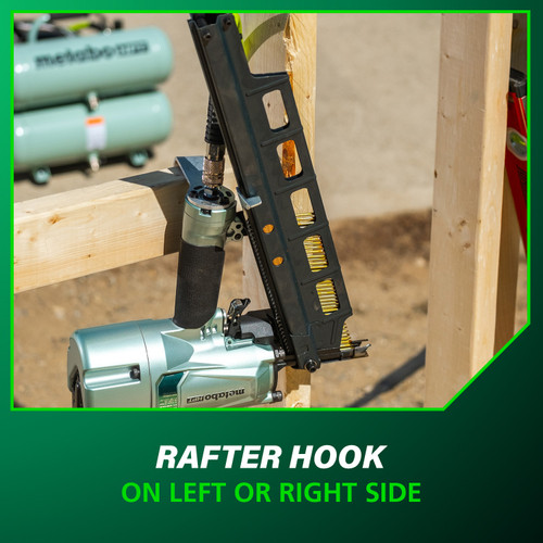 Metabo HPT NR83A5S  21 Degree 3-1/4" Plastic Collated Framing Nailer without Depth Adjustment Image 5