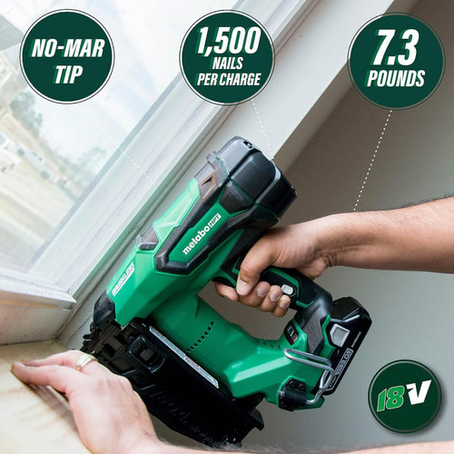 Metabo HPT  NT1865DMS  18V 16 Gauge 2-1/2 Inch Straight Finish Nailer Image 1