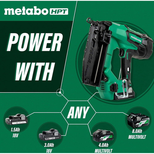 Metabo HPT  NT1865DMS  18V 16 Gauge 2-1/2 Inch Straight Finish Nailer Image 3