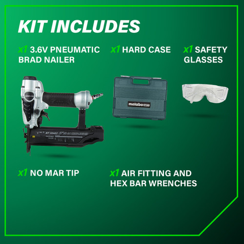Metabo HPT NT50AE2  18 Gauge 2 Inch Brad Nailer Image 3
