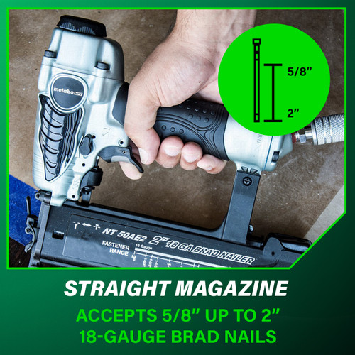 Metabo HPT NT50AE2  18 Gauge 2 Inch Brad Nailer Image 8