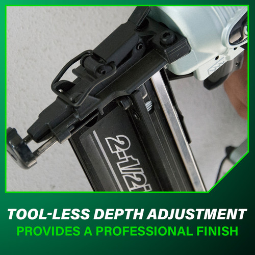 Metabo HPT NT65M2S  2-1/2" 16-Gauge Finish Nailer with Air Duster Image 6
