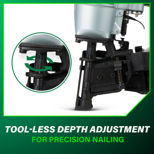 Metabo HPT NV45AB2 1-3/4 Inch Coil Roofing Nailer (Side Load)  Image 5