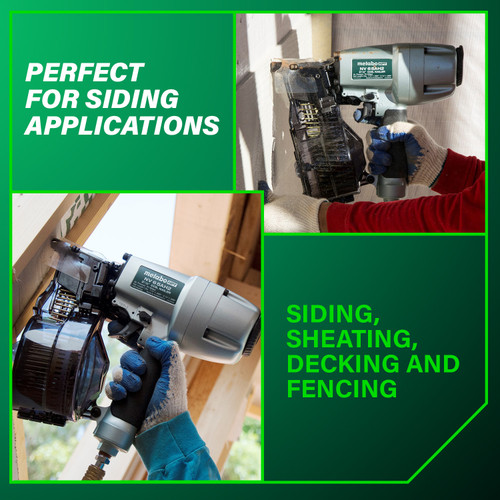 Metabo HPT NV65AH2  2-1/2 Inch Coil Siding Nailer Image 2