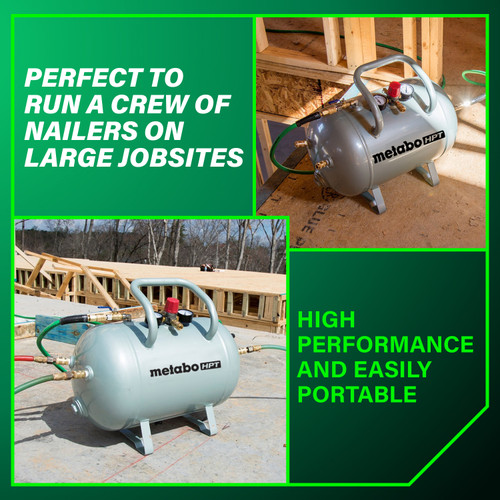 Metabo HPT UA3810AB  10-Gallon ASME Certified Reserve Air Tank  Image 3