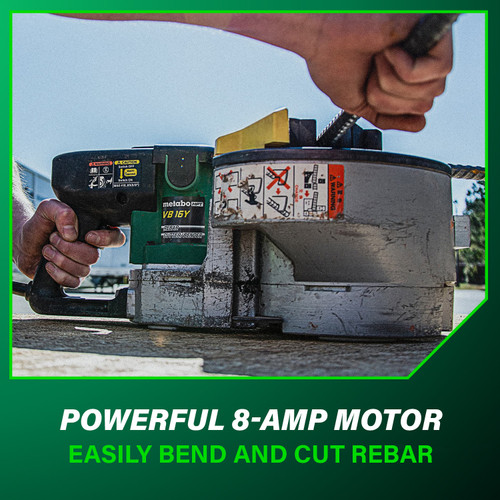 Metabo HPT VB16Y  Portable Rebar Bender and Cutter with 8 Amp Motor Image 7