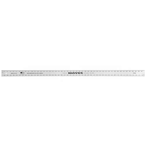 Mayes 10209  48 Inch x 2 Inch Straight Edge Aluminum Ruler Image 0