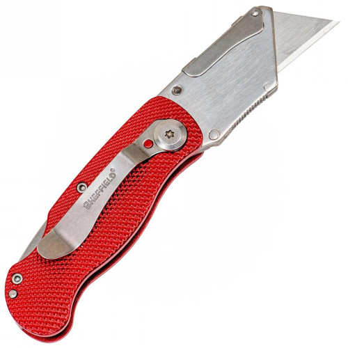 Sheffield 12614  Ultimate Lockback Utility Knife - Red Image 1