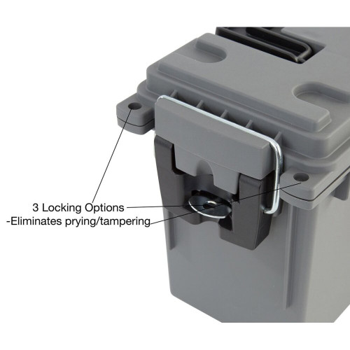 Sheffield 12628  Water Resistant Plastic Field Box (Ammo Can) - Gray Image 3