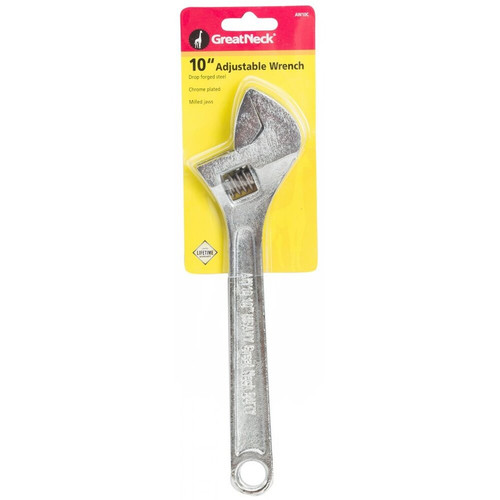 GreatNeck AW10C  10" Adjustable Wrench Image 1