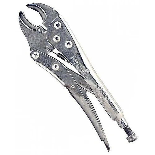 GreatNeck C7WC  7" Curved Jaw Locking Pliers with Wire Cutter Image 0