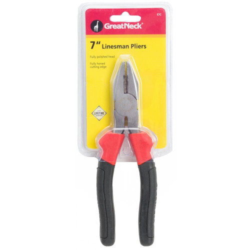 GreatNeck E7C  7" Linesman Pliers Image 1