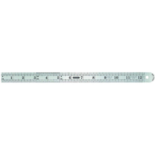 General Tools 1201ME  Industrial 12" /300mm Precision Stainless Steel Flexible Ruler (32162) Image 0