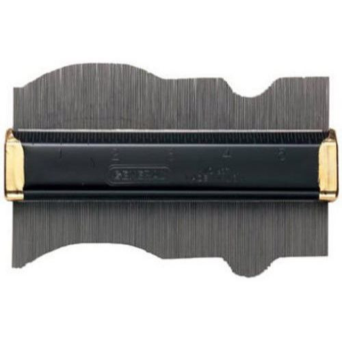 General Tools 837  ANGLE-IZER 6" x 3-1/2" Stainless Steel Contour Gauge, Profile Gaugeor Shape Duplicator 6-Inch (24116) Image 0