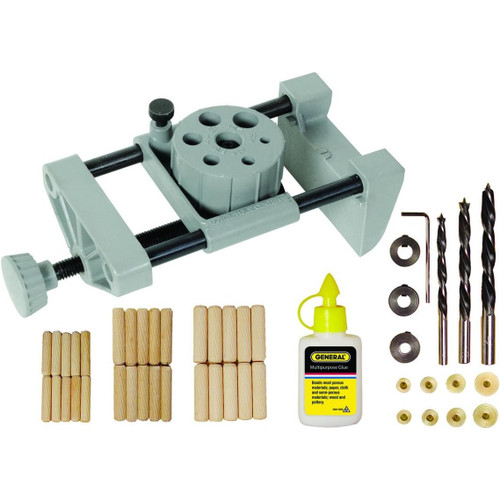General Tools 840  Pro Doweling Jig Kit for Drilling Dowel Holes (24120) Image 1