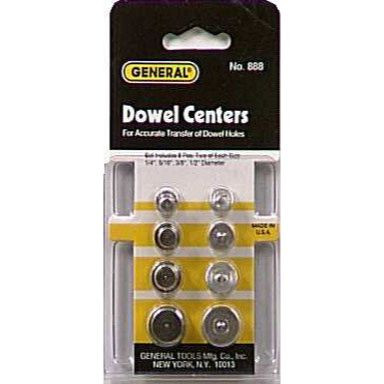 General Tools 888  8 Piece Dowel Center Pins Set (25099) Image 0