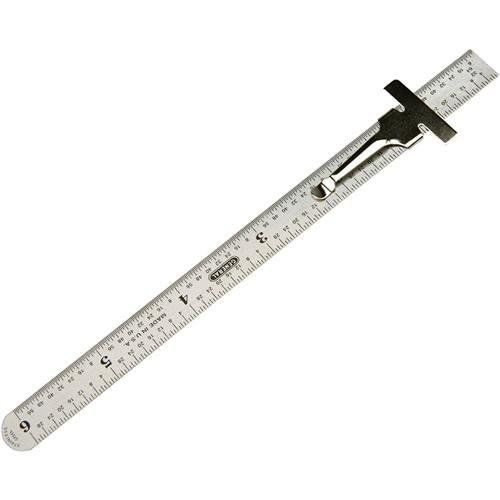 General Tools 300/1  6" Precision Stainless Steel Flexible Ruler with Pocket Clip (32036) Image 0