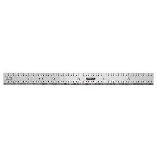 General Tools 616  Flexible Stainless Steel 6-Inch Straight Edge Ruler with 5R Graduations (32096) Image 0