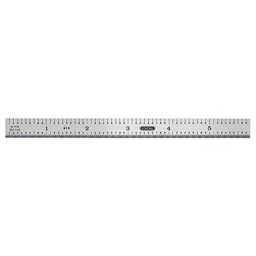 General Tools 616  Flexible Stainless Steel 6-Inch Straight Edge Ruler with 5R Graduations (32096) Image 0