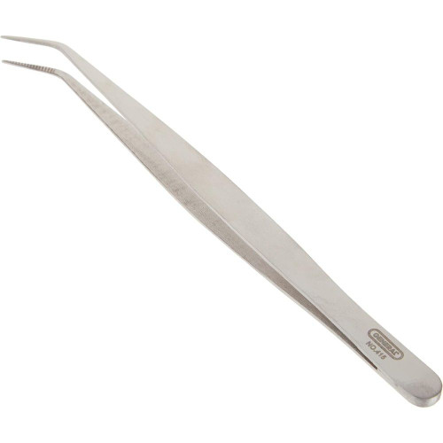 General Tools 415  6-1/2" Utility Tweezers with Curved Tip (42294) Image 1