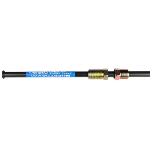 AGS Company PA-408  1/4" x 8" Poly-Armour PVF Coated Steel Brake Line for Domestic Vehicles - SAE Inverted Flare Brakeline Image 0