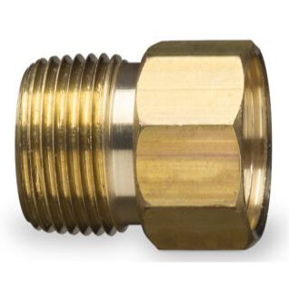 Gilmour 800774-1002  Heavy Duty Male (M) Female (F) Connector 3/4 in. NPT (M) x 3/4 in. NH (F) Image 0